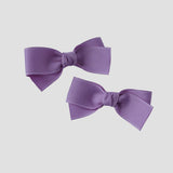 Dark orchid purple grosgrain Kayla pigtail set 