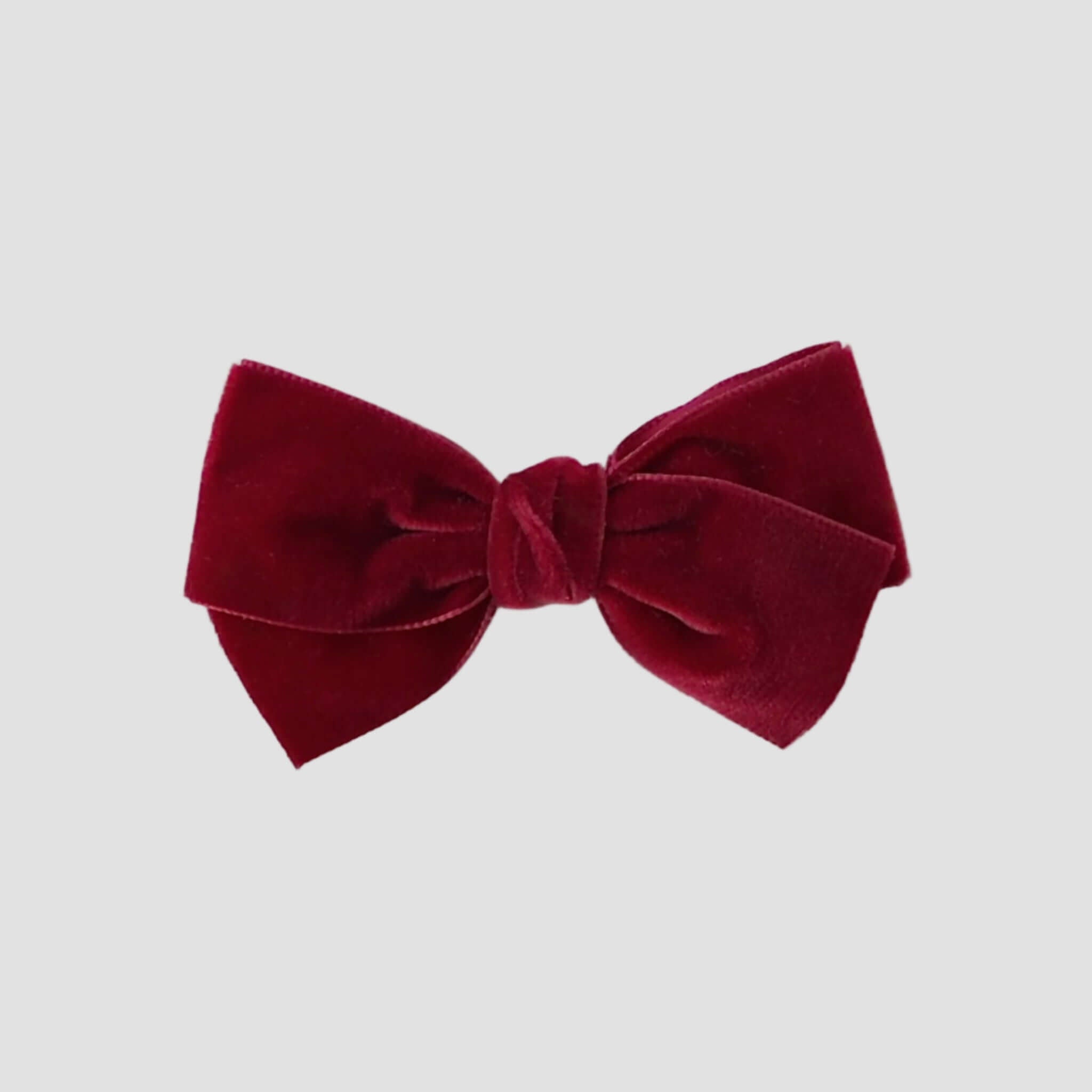 Dark red velvet Kayla hair bow