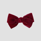 Dark red velvet Kayla hair bow