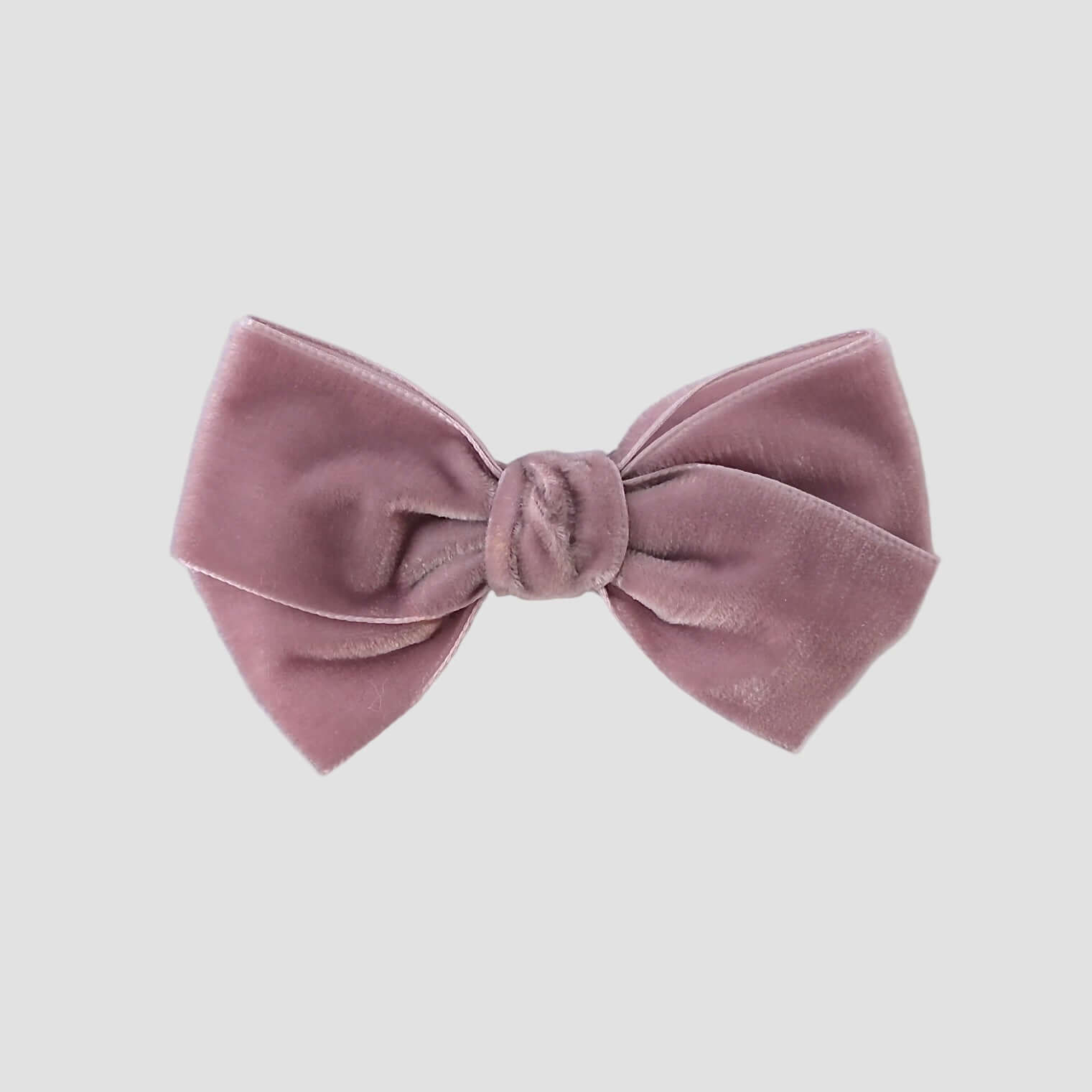 Dusty rose pink velvet Kayla hair bow