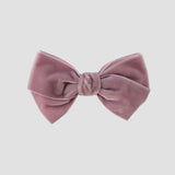 Dusty rose pink velvet Kayla hair bow