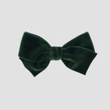 Evergreen velvet Kayla hair bow