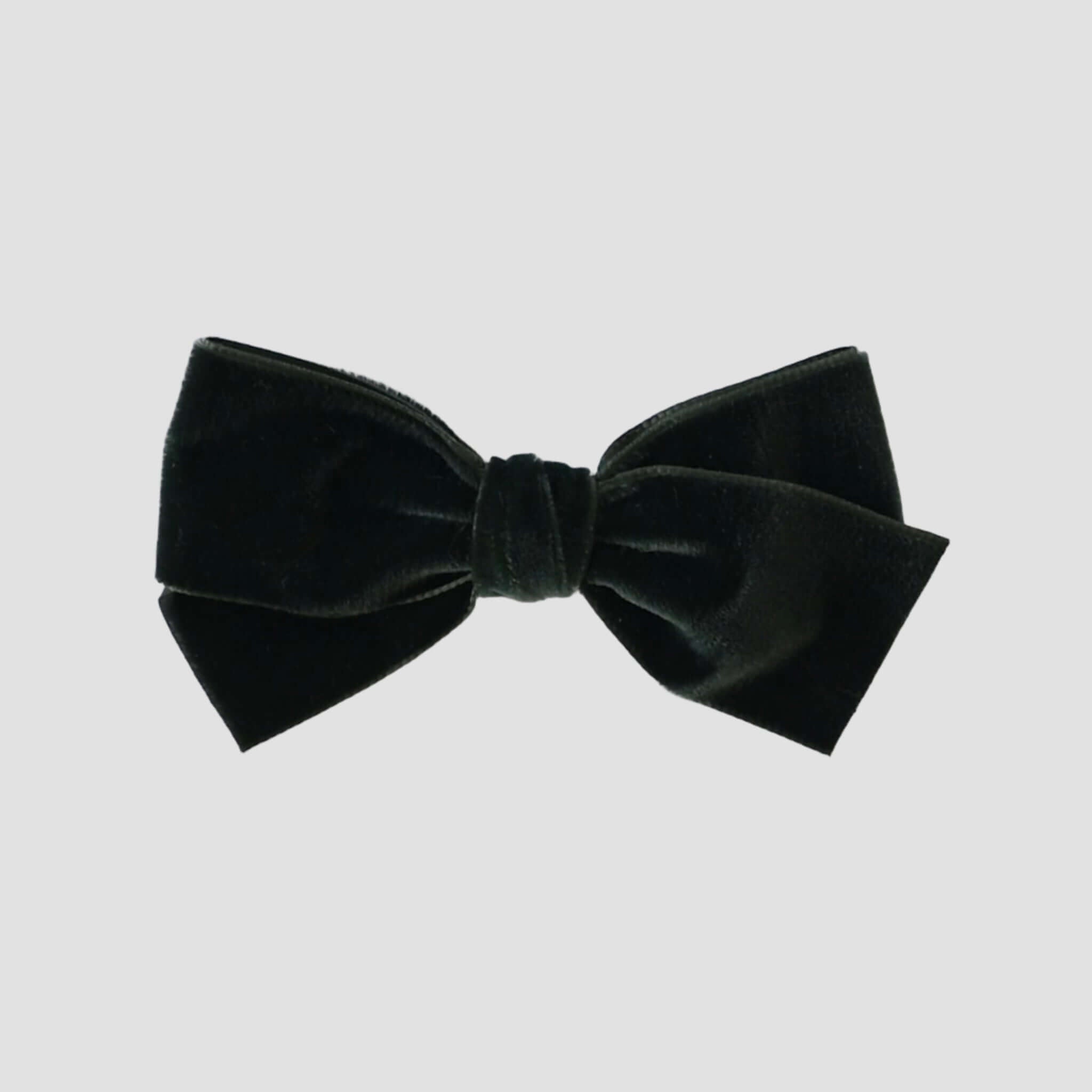 Forest green velvet Kayla hair bow