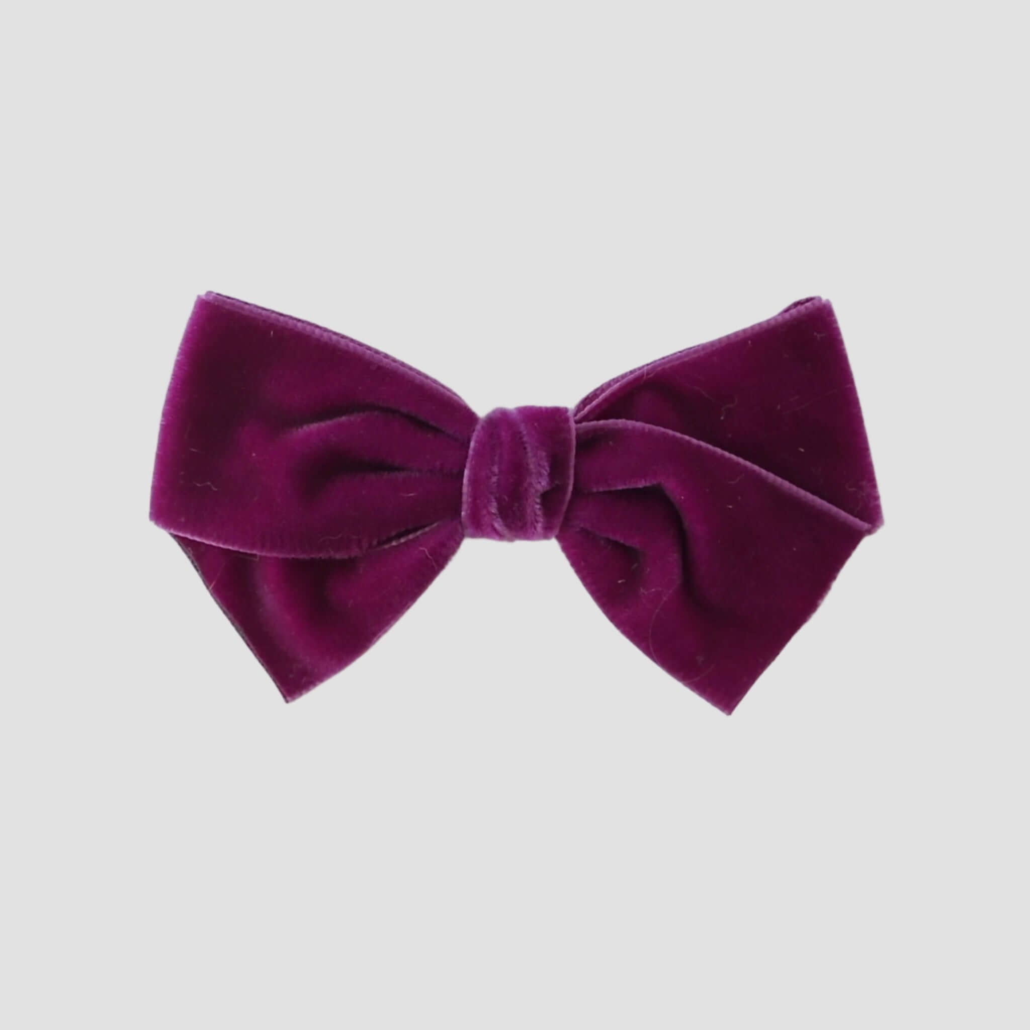 Fuchsia, a purple pink velvet Kayla hair bow