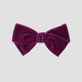 Fuchsia, a purple pink velvet Kayla hair bow