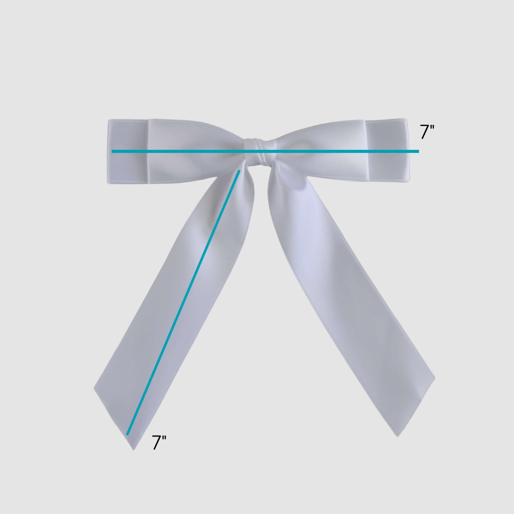 White Grace Satin Bow