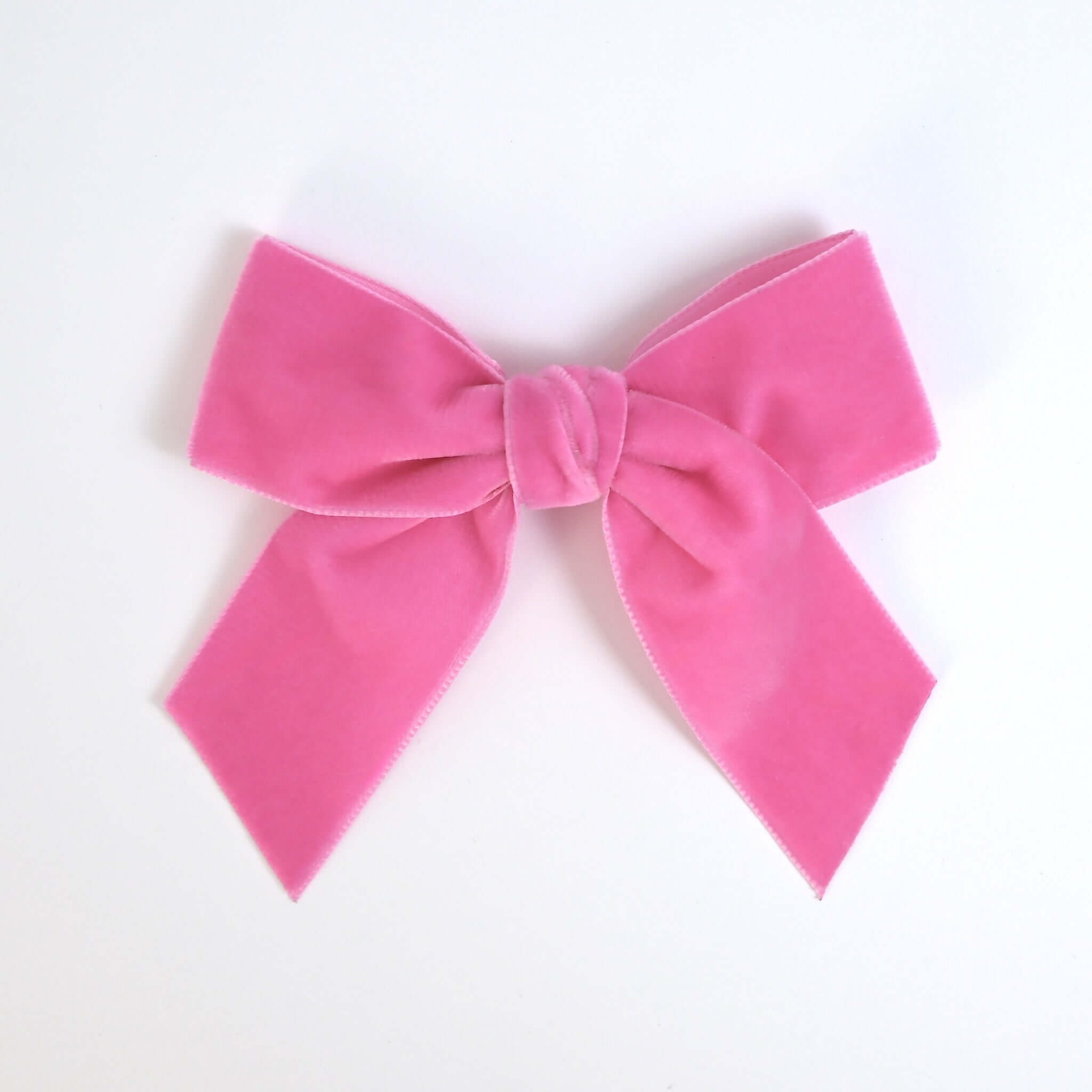 hot pink Kayla velvet bow for girls