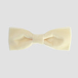 Ivory men bow tie on a white background.