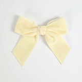 ivory Kayla velvet bow for girls