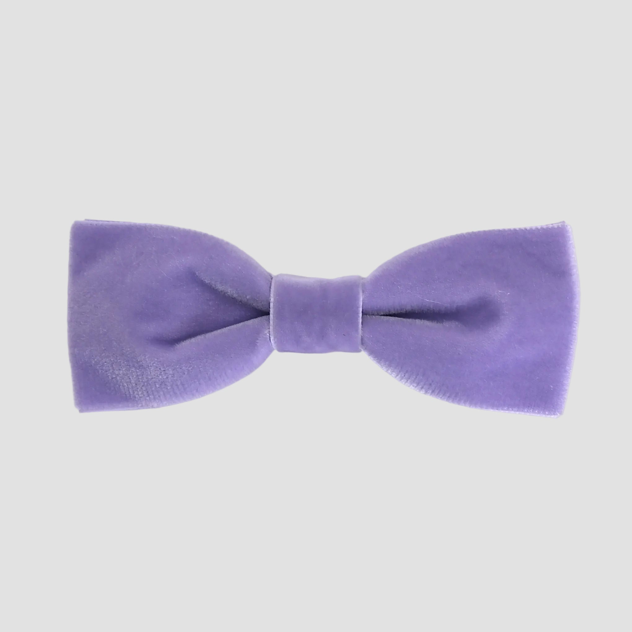 Lavender purple men bow tie on a white background.