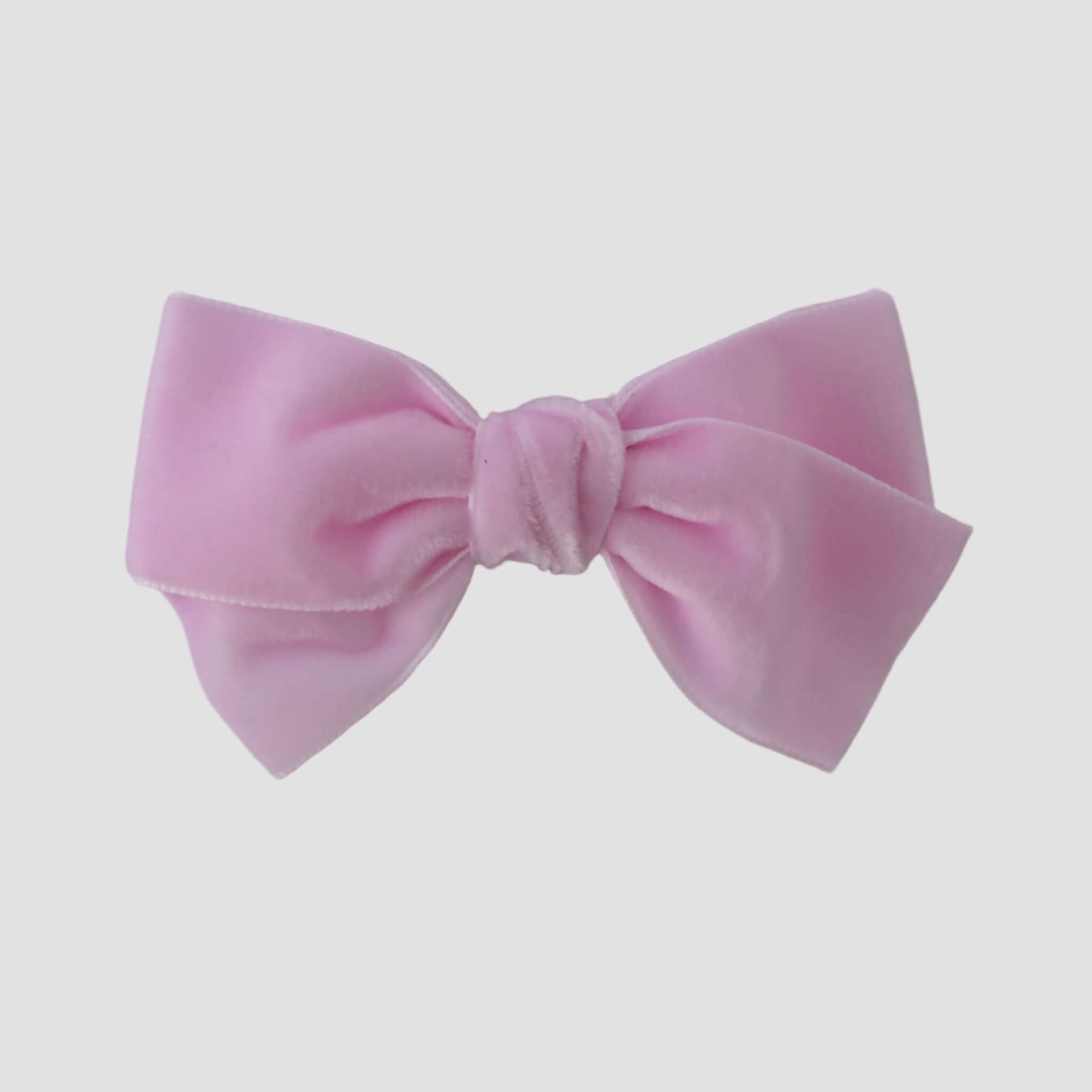 Light pink velvet Kayla hair bow