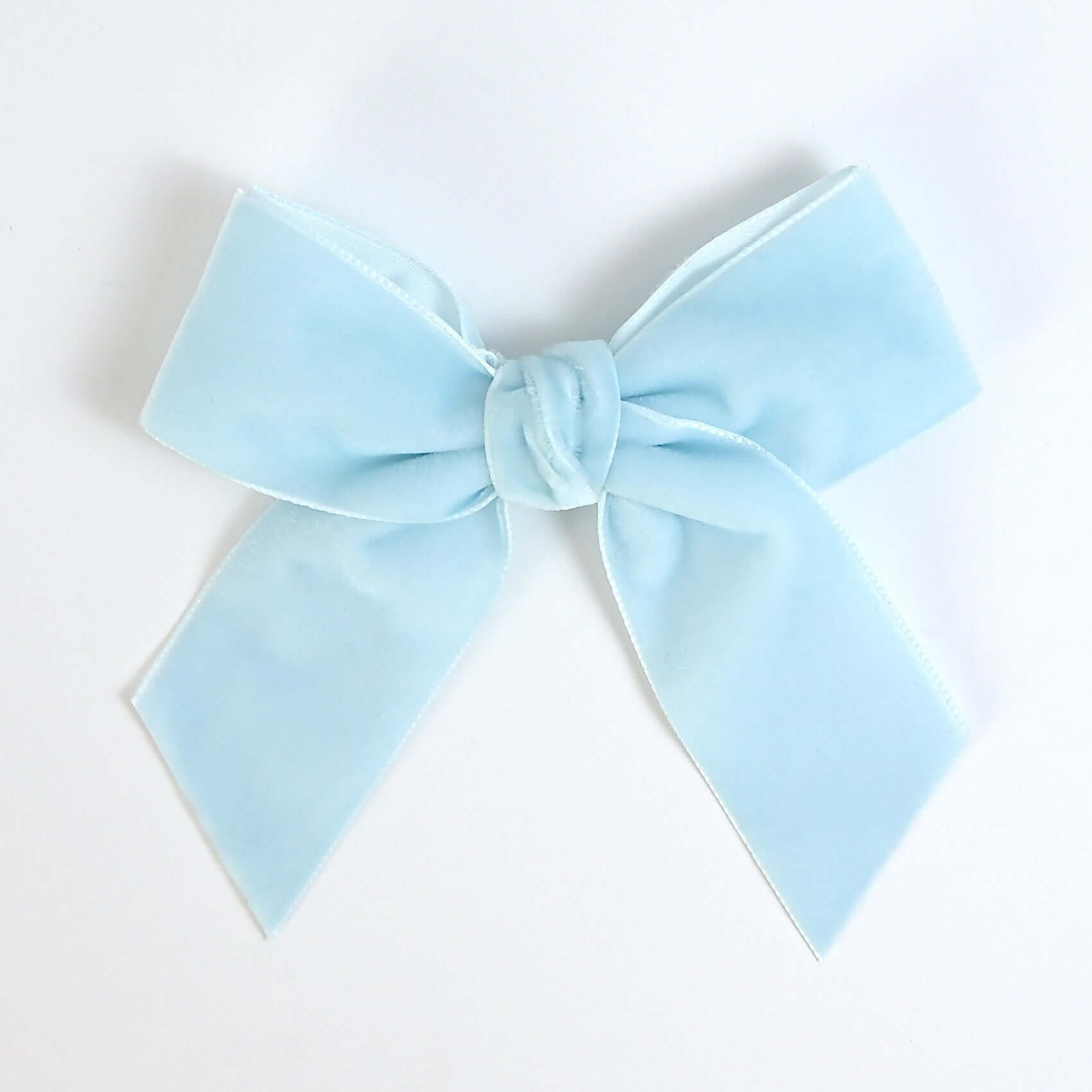 light blue Kayla velvet bow for girls