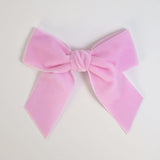 light pink Kayla velvet bow for girls