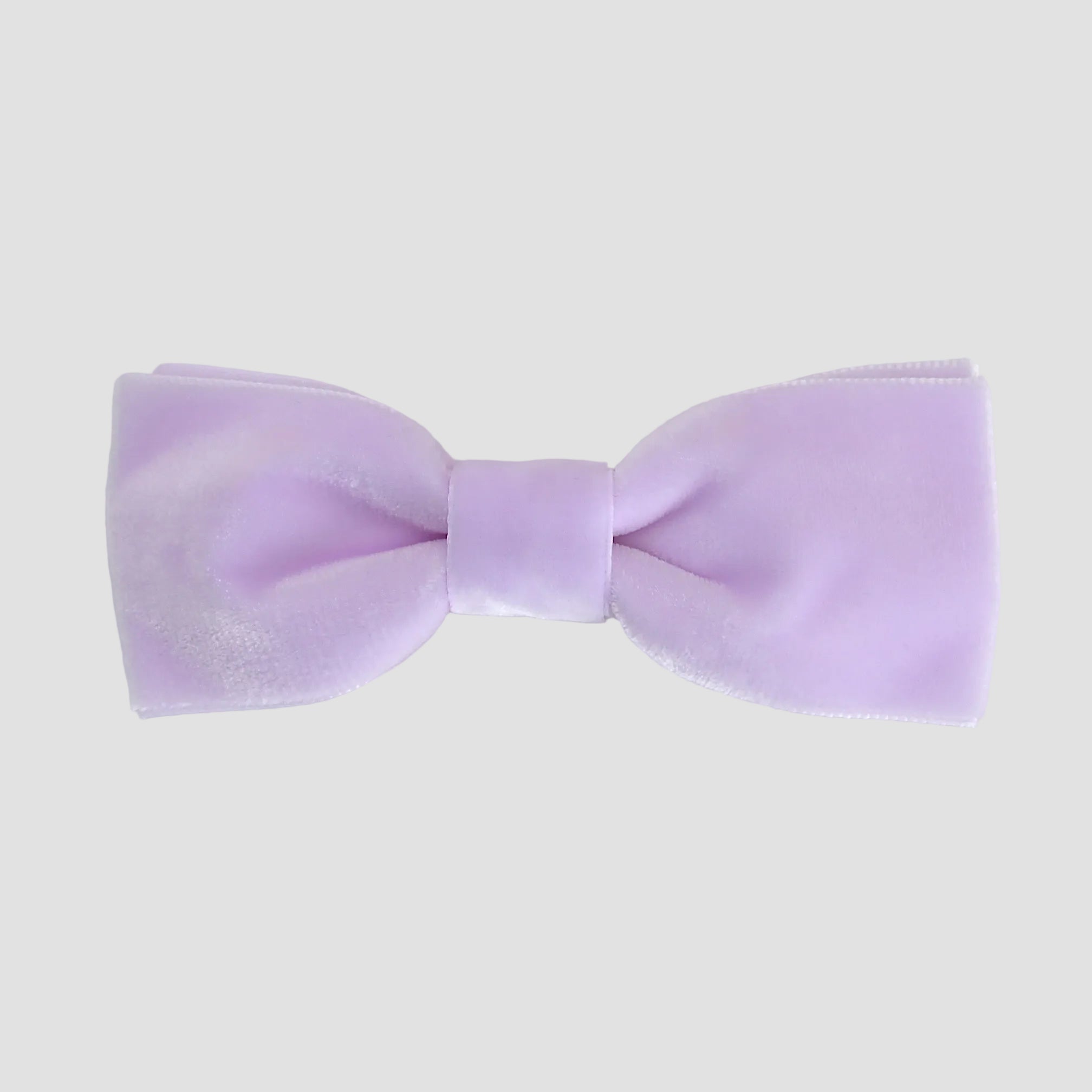 Lilac purple men bow tie on a white background.