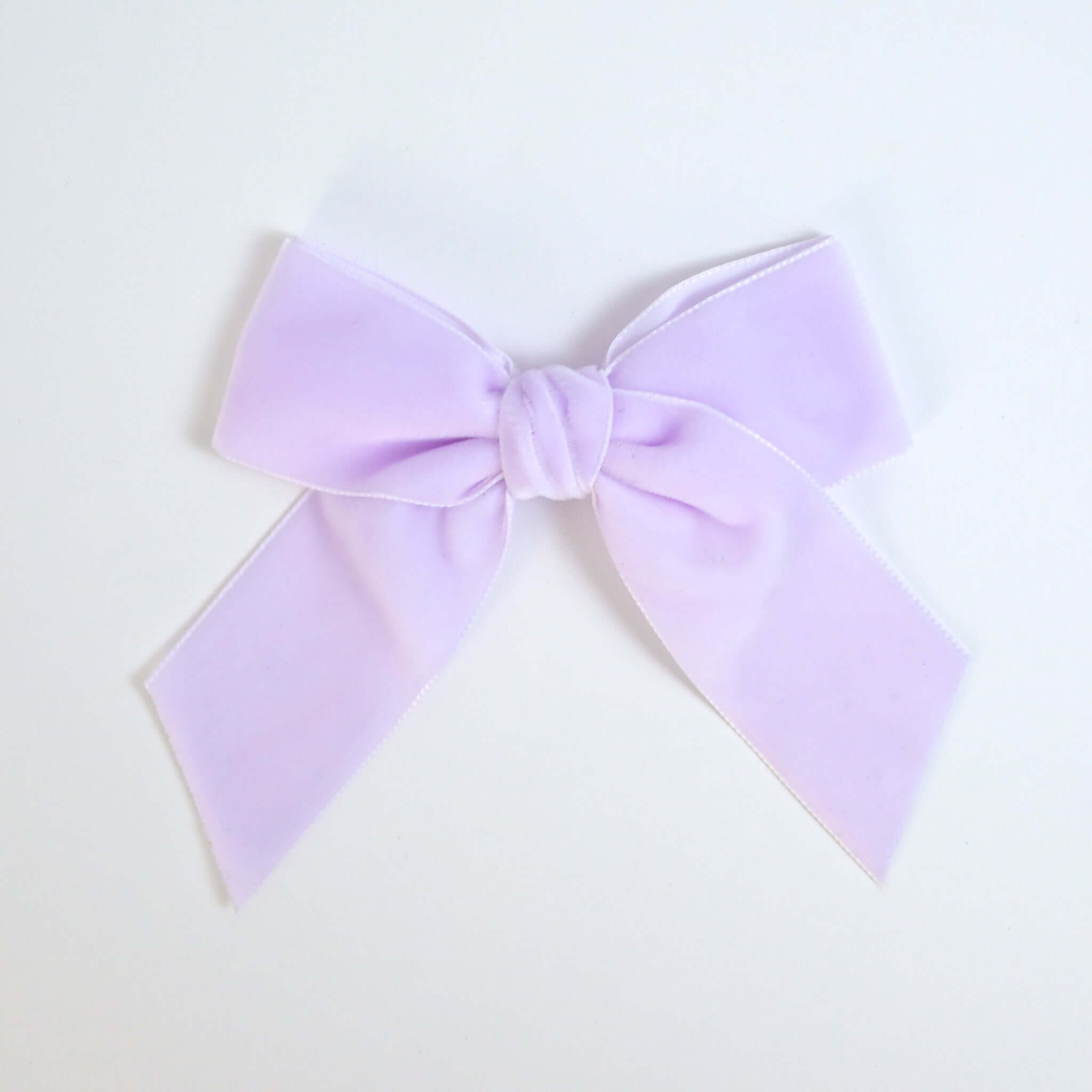 lilac purple Kayla velvet bow for girls