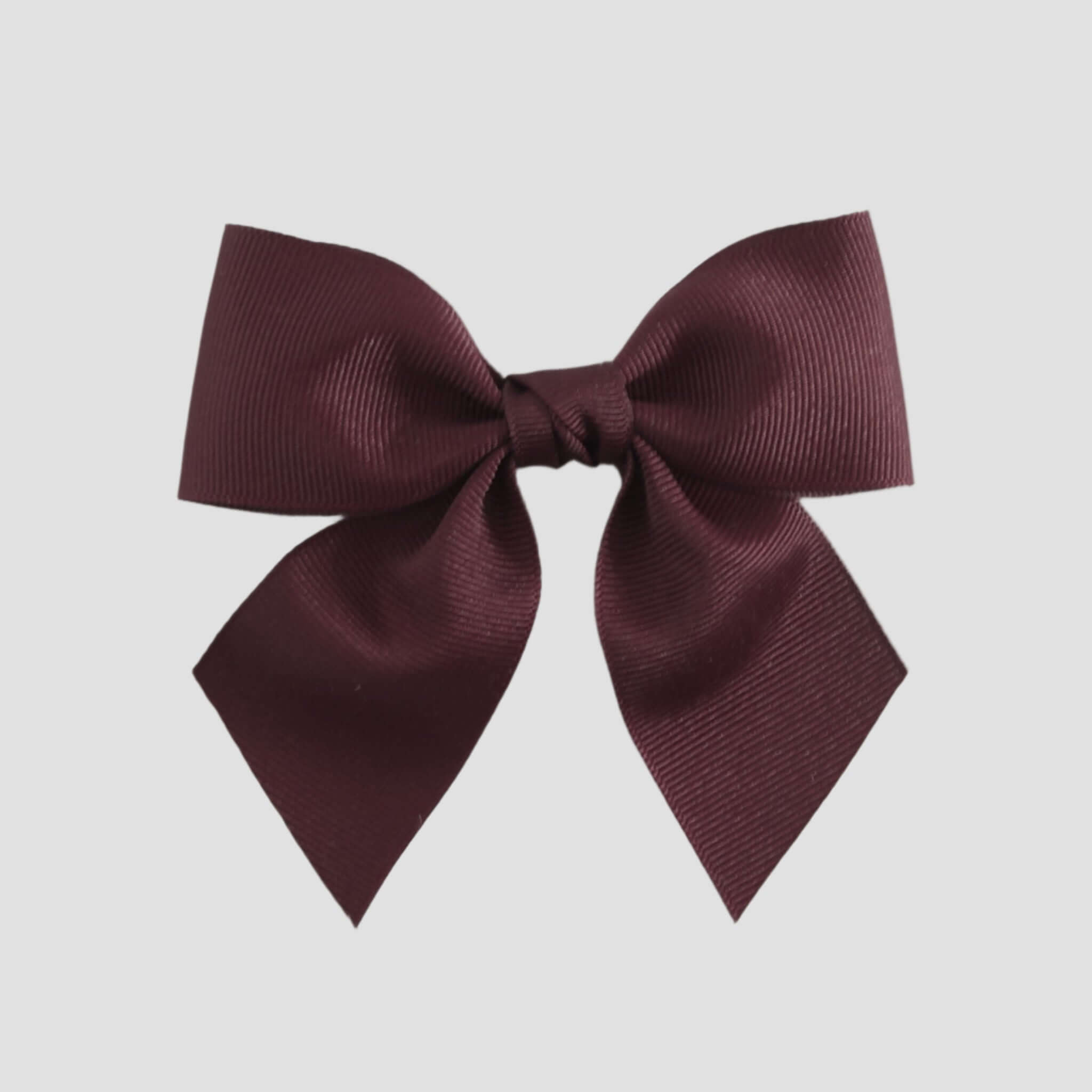 Maroon bow on a white background