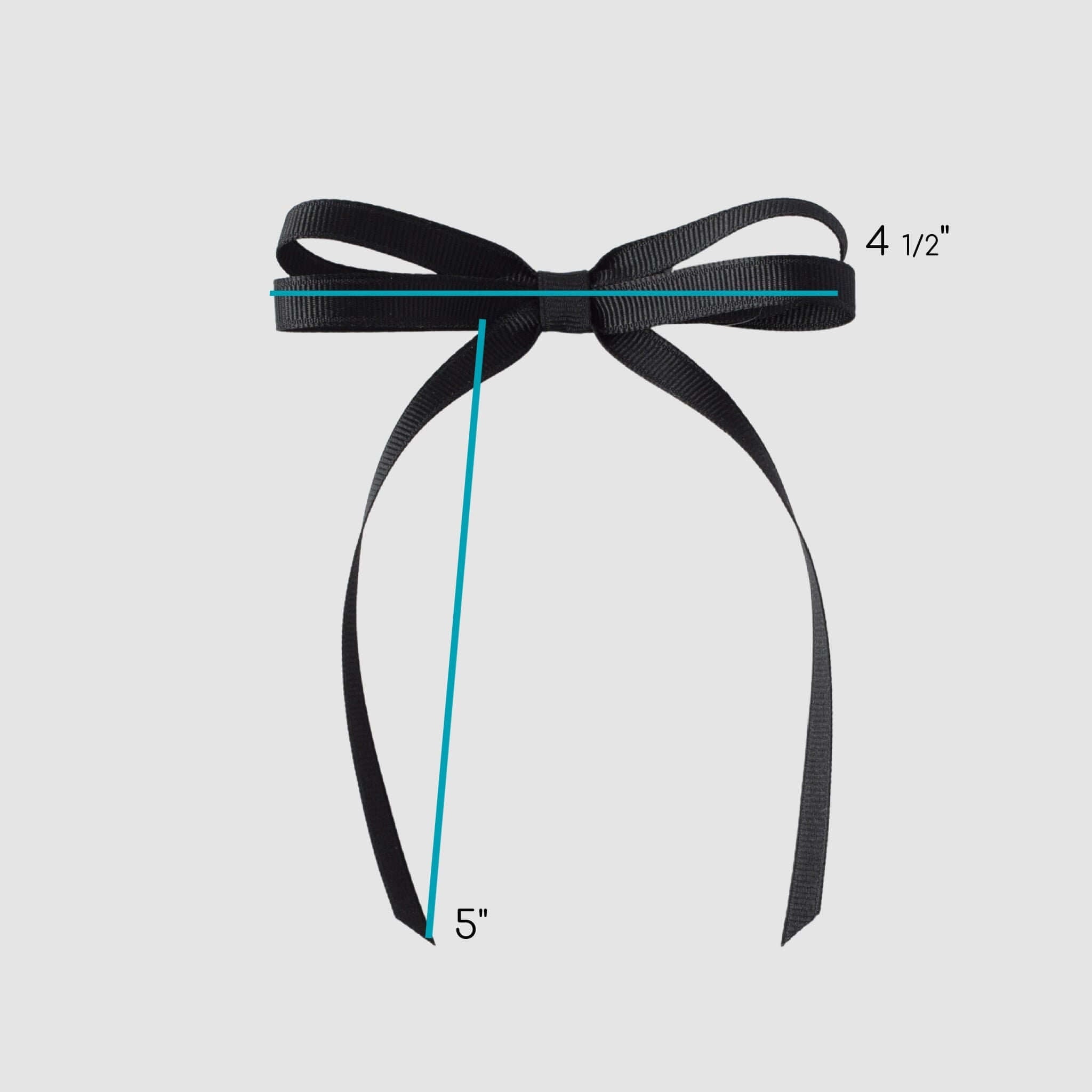mini olivia grosgrain hair bow measurements 