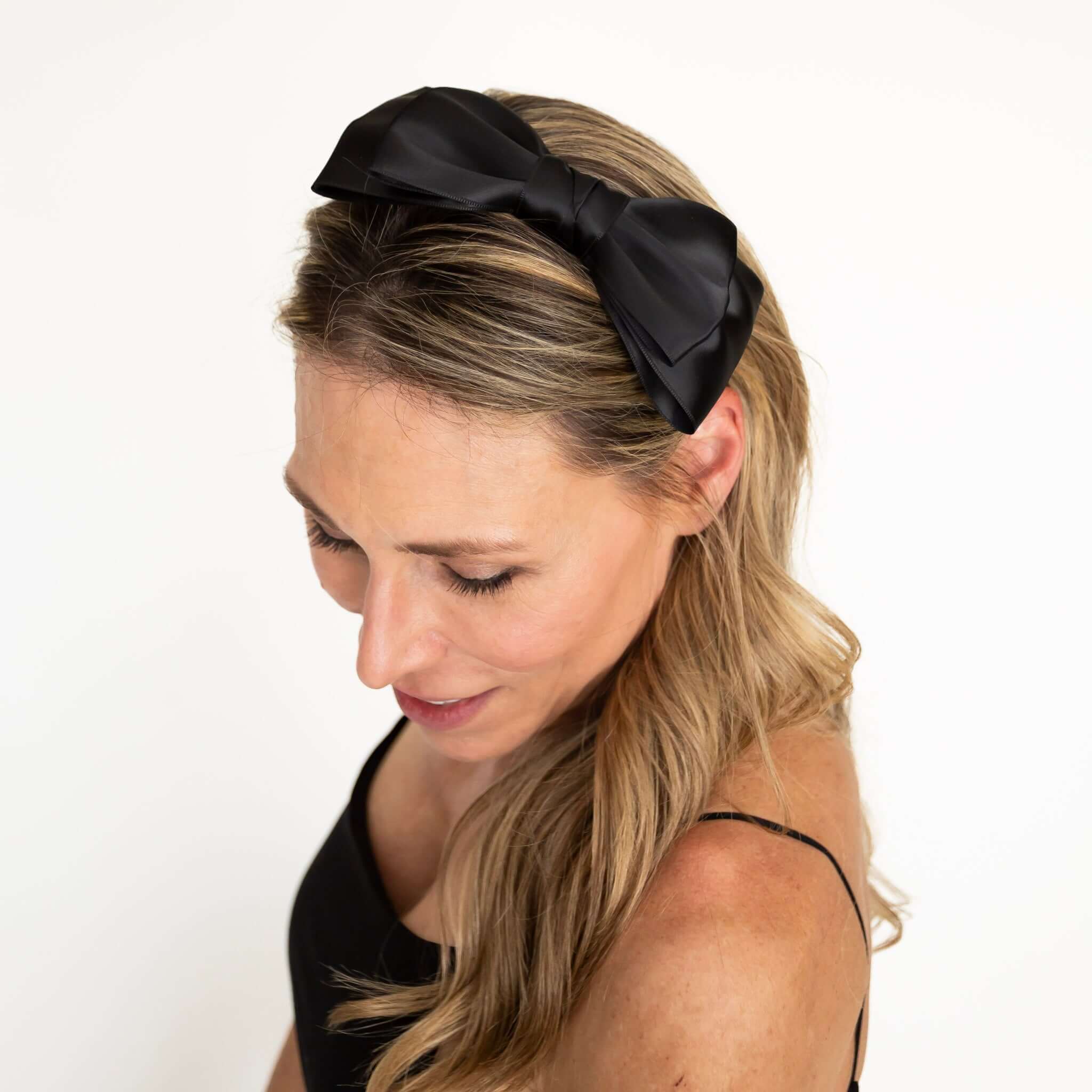 Ava Satin Bow Headband