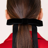 Velvet Ponytail Bow