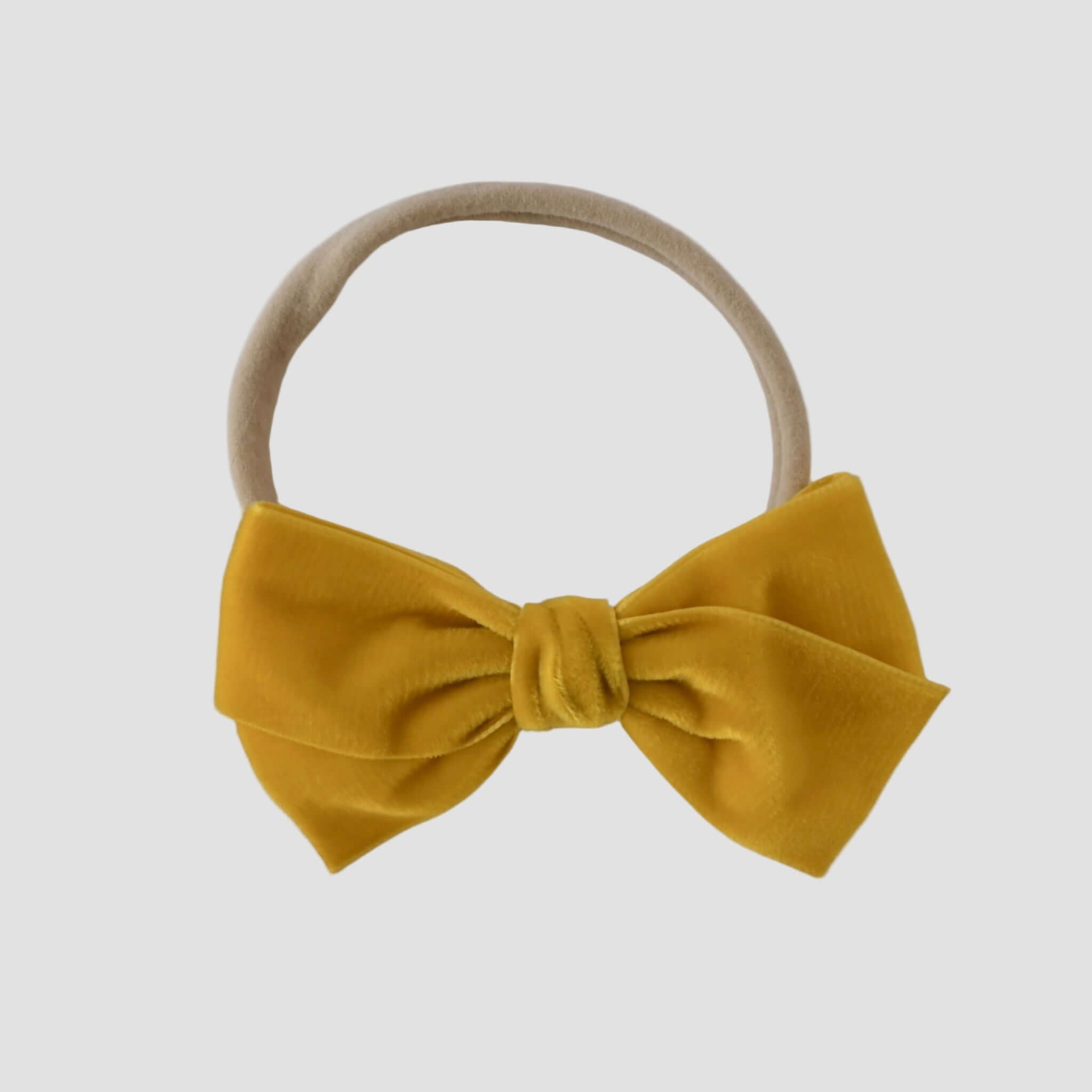 Mustard yellow velvet kayla headband
