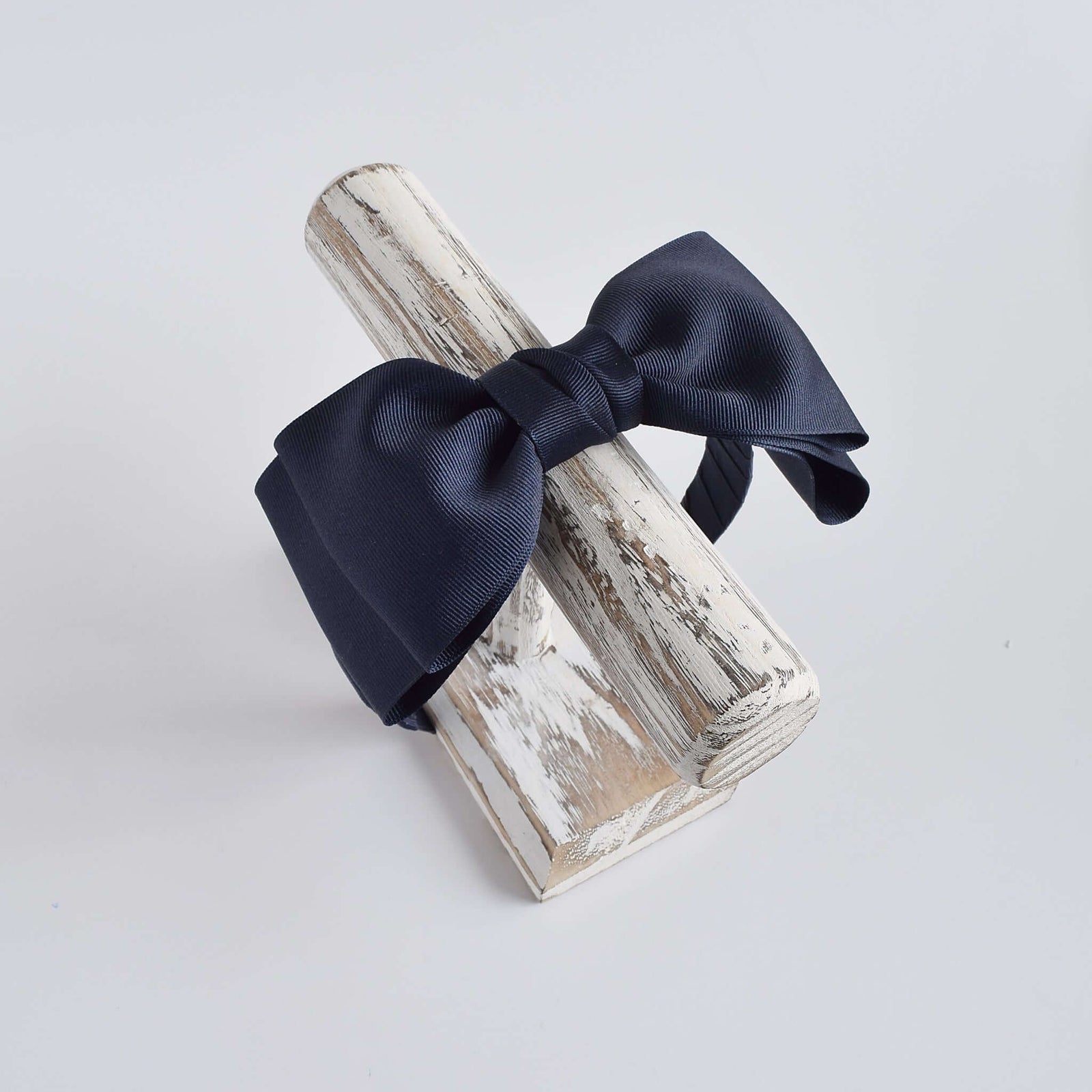 Navy top bow headband