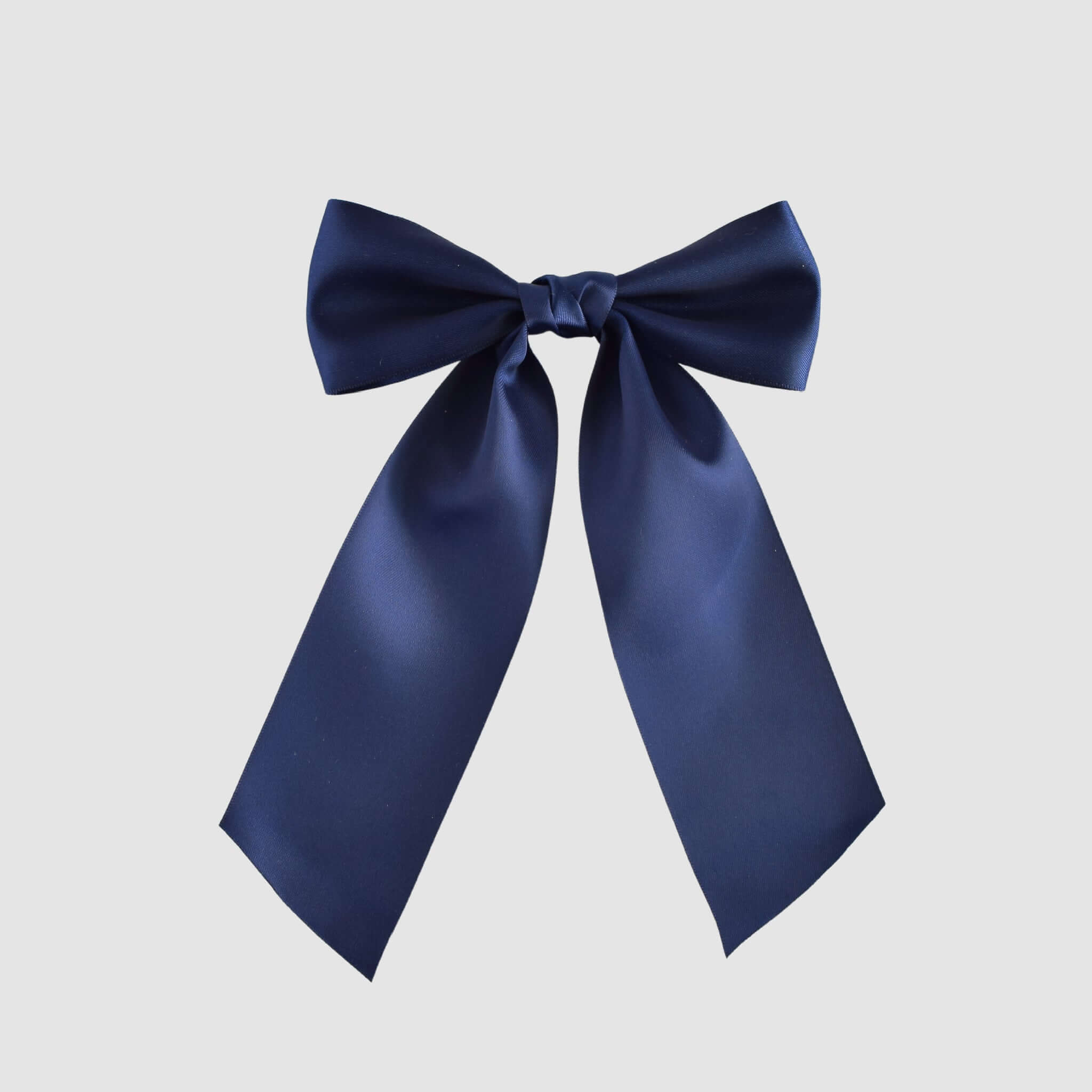 Navy Zoe Satin Bow