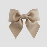 Oatmeal bow on a white background