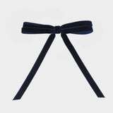 Navy blue luxury hair clip for women.