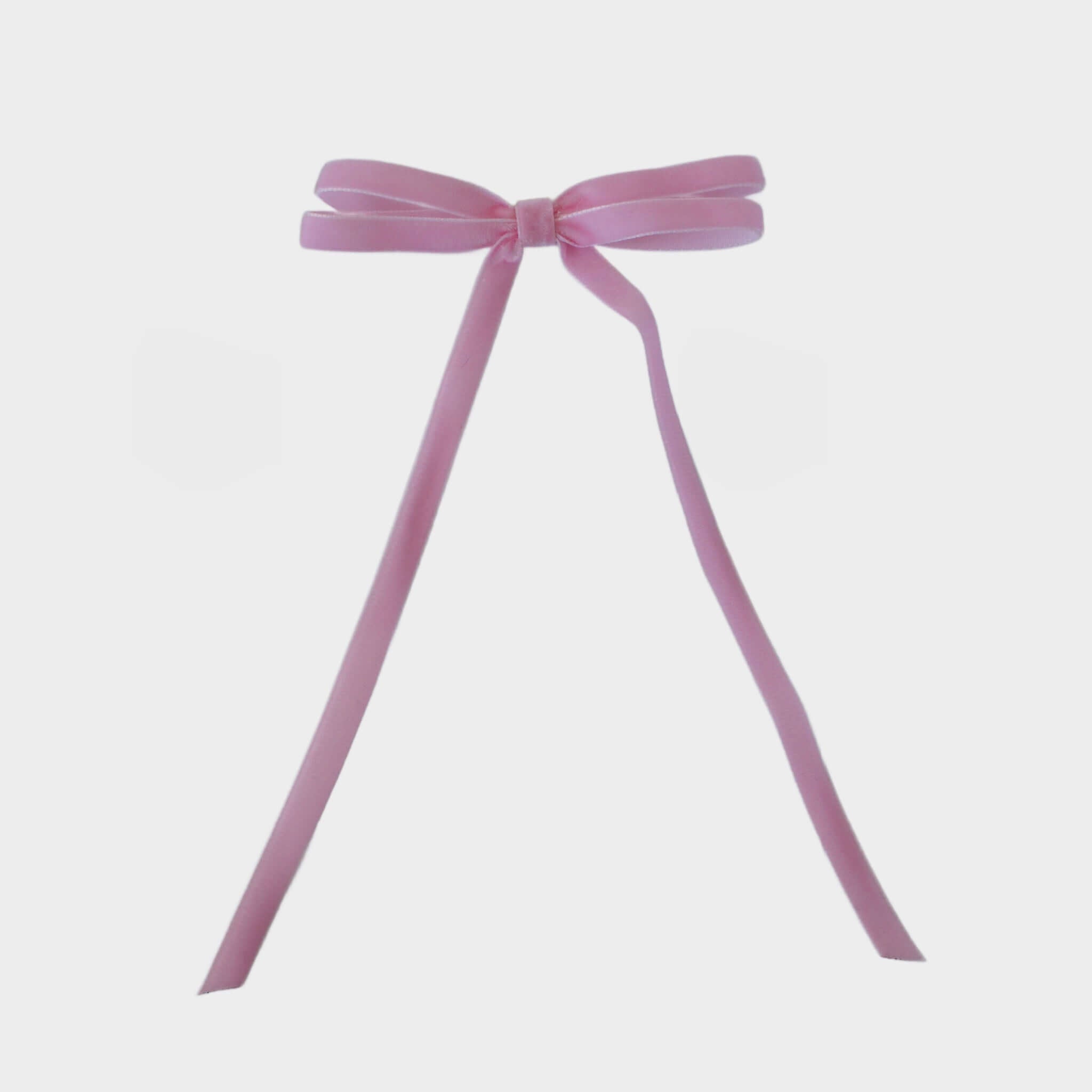 Light pink velvet hair bows. Buy hair accessories online at Your Final Touch.