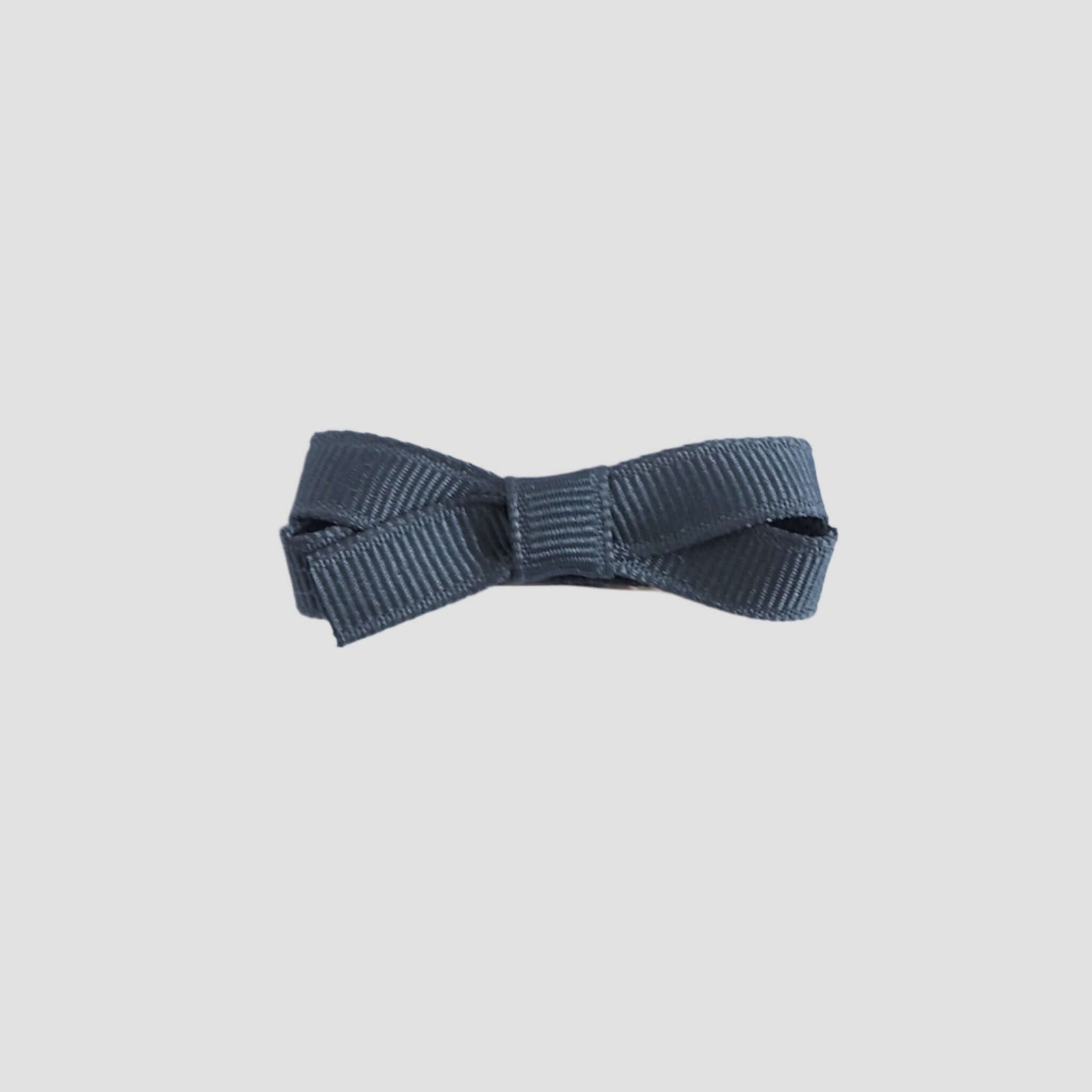 Dark gray bow on a white background