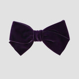 Plum purple velvet Kayla hair bow