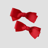 3 inch Kayla pigtail set in red