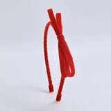 red velvet bow headband for girls