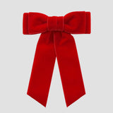 Red velvet Mia bow on a white background