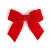 red Kayla velvet bow for girls