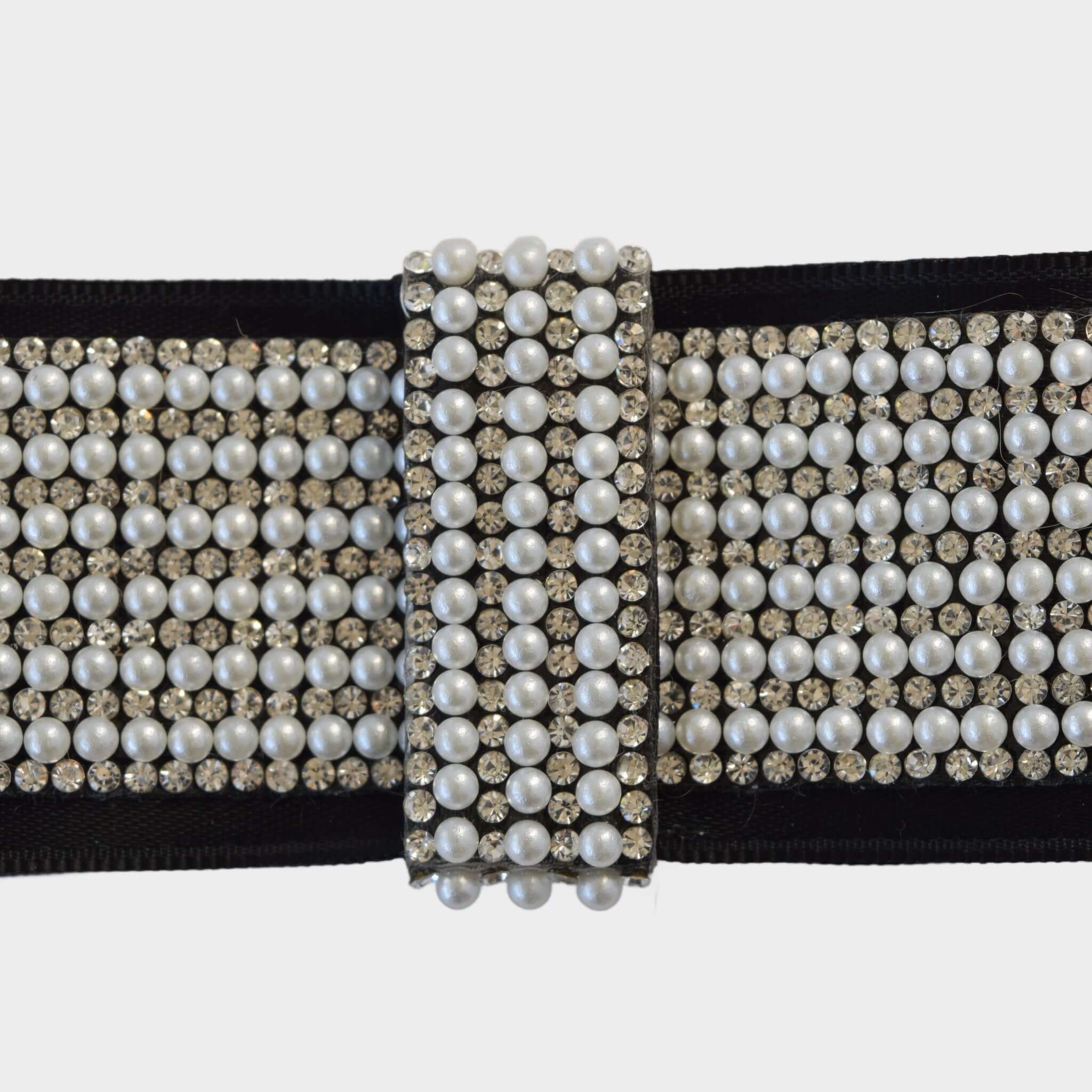 Rhinestone and Pearl Barrette