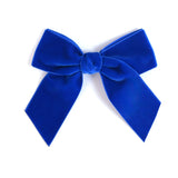 royal blue Kayla velvet bow for girls