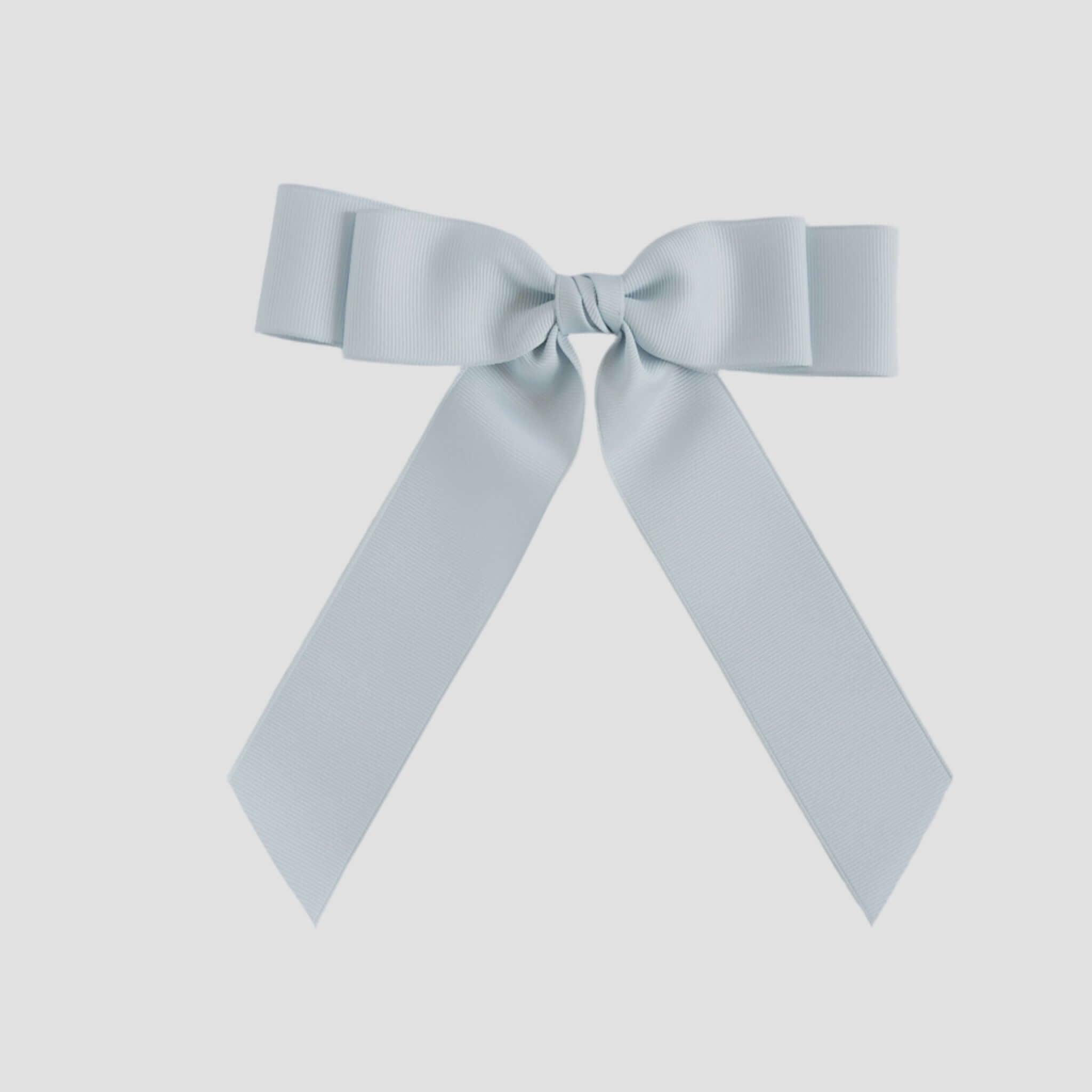 Silver bow on a white background