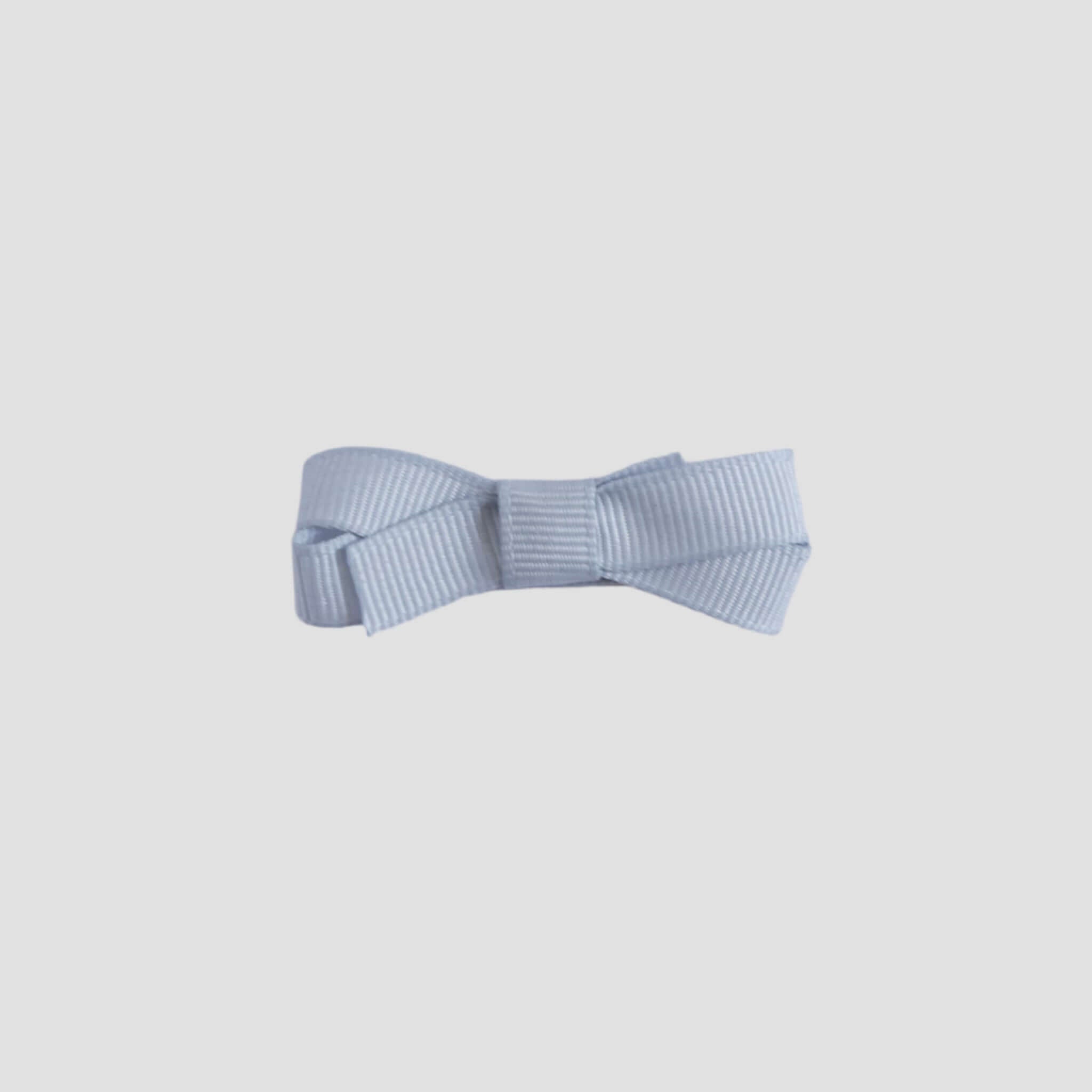 silver grey bow on a white background