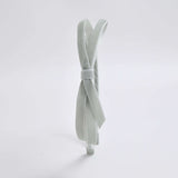 silver gray velvet bow headband for girls