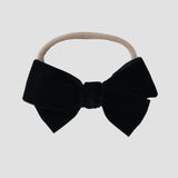Black velvet kayla headband