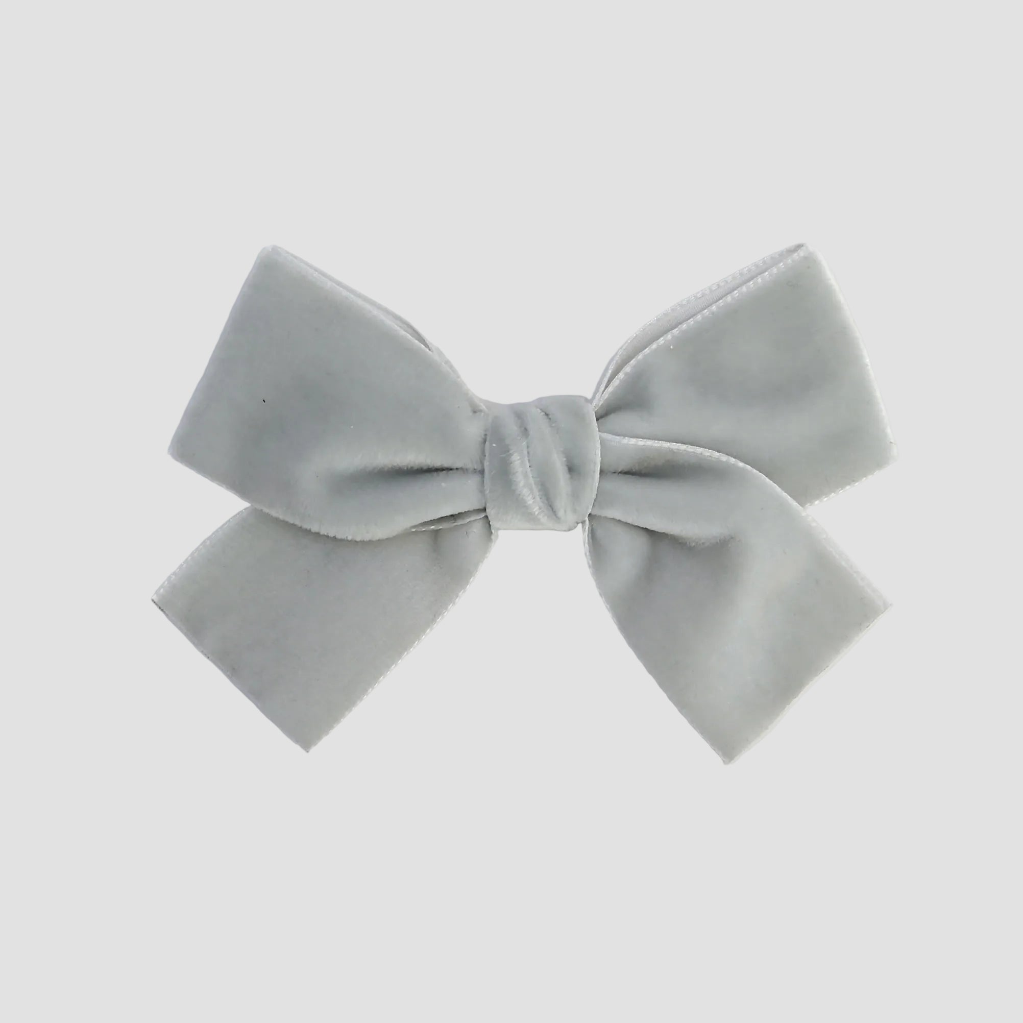 Velvet Kayla in silver grey on a white background