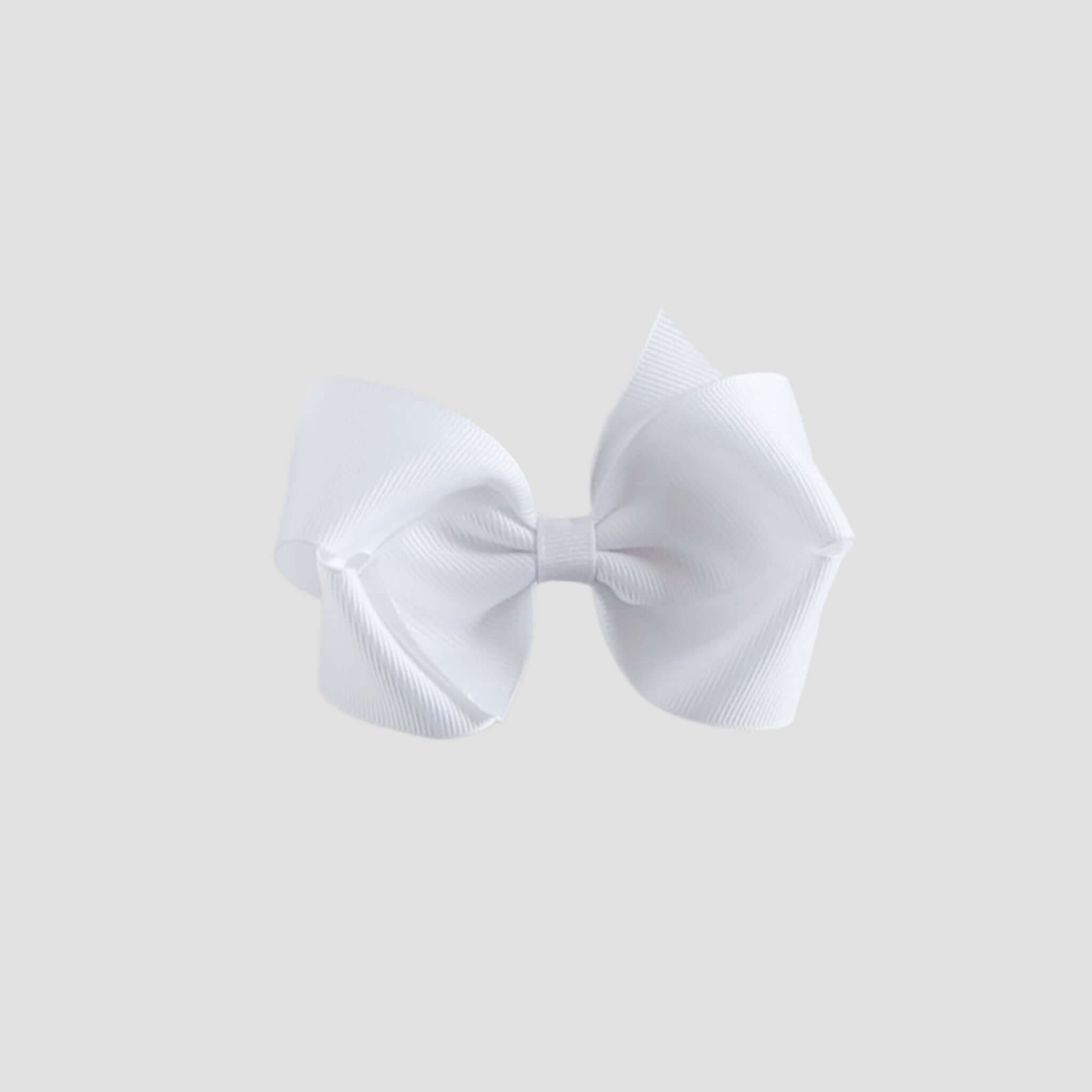 White bow on a white background