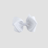 White bow on a white background