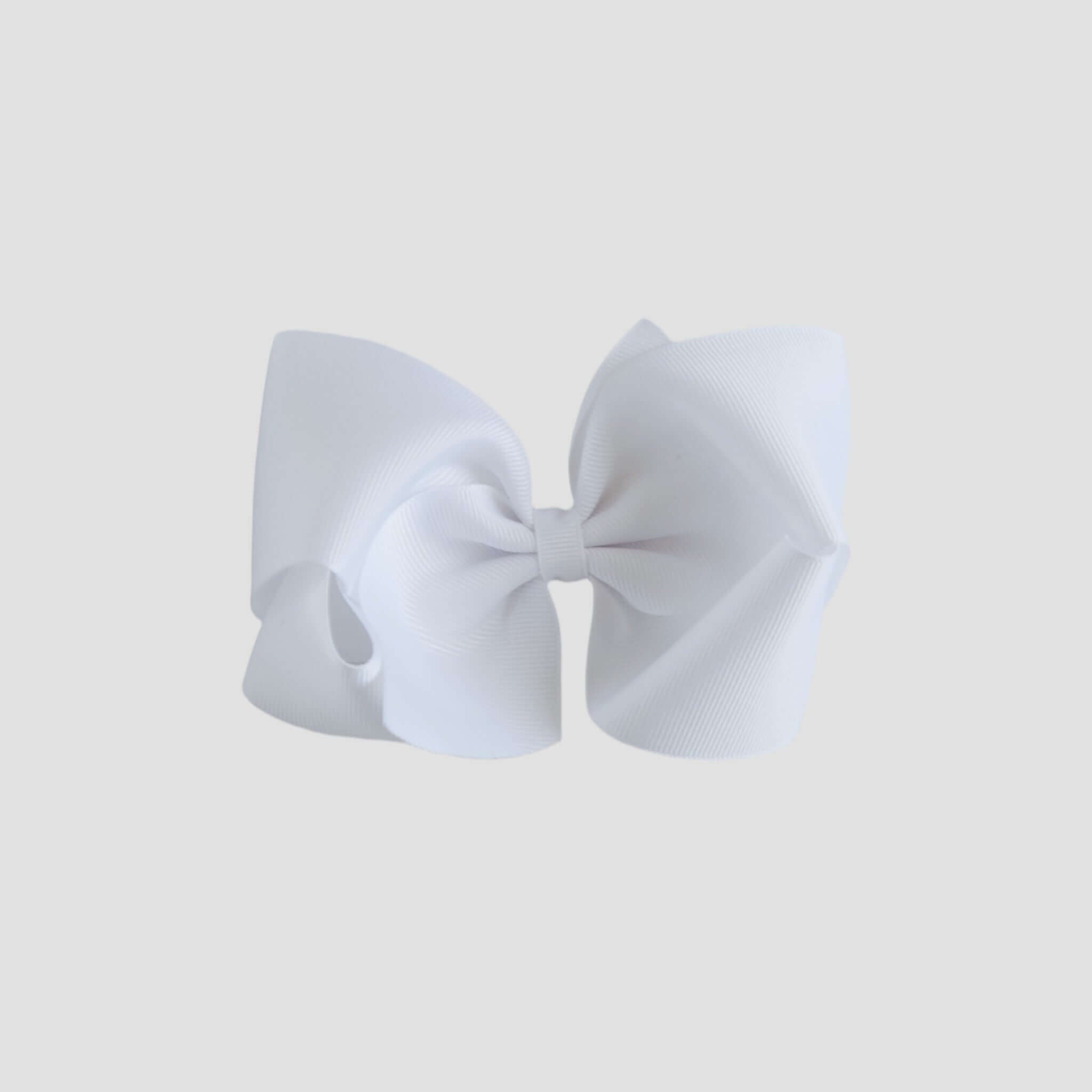 White bow on a white background