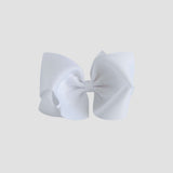 White bow on a white background
