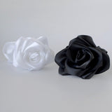 Satin Flower Claw Clip