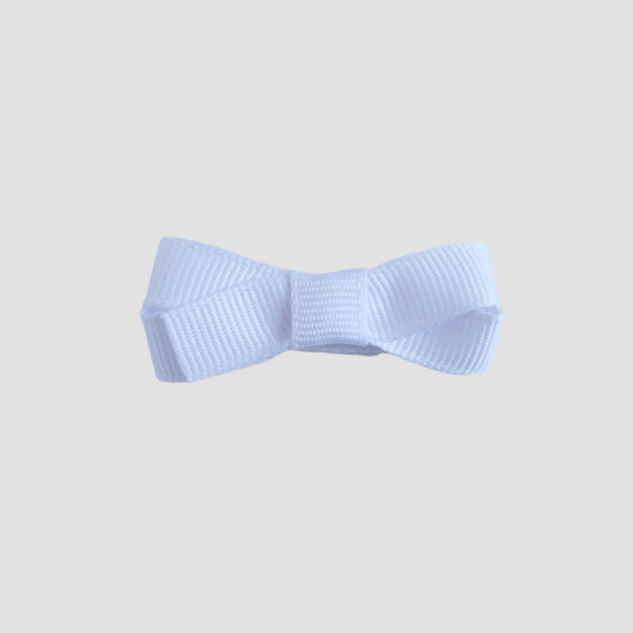 White bow on a white background