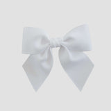 White bow on a whitebackground