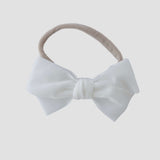 White velvet kayla headband